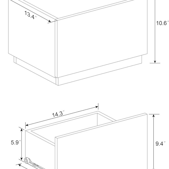 NIB 📦 Liveitall Stackable 1 Light Blue Modern Wood Small 15.7in Drawer Dresser - Picture 7 of 11